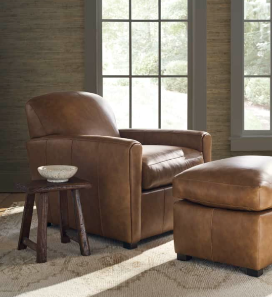 Desmond Leather Accent Chair – Downton Company
